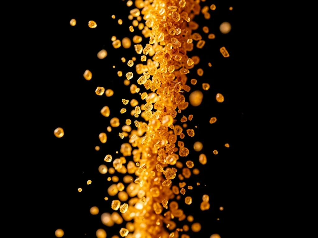 Macro view of natural herbal powder
